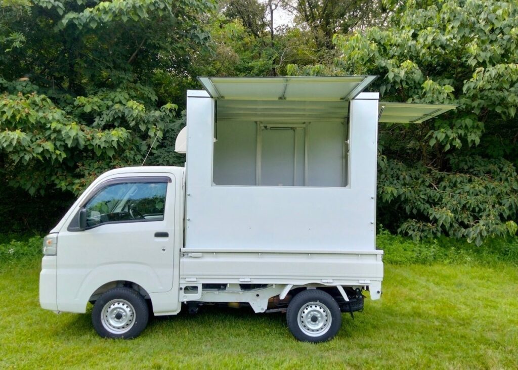 軽トラック用　キッチンカー　キャンピングカー　シェル　フレームフードトラック