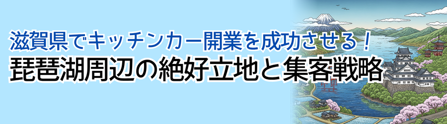 滋賀県でキッチンカー開業を成功させる!琵琶湖周辺の絶好立地と集客戦略